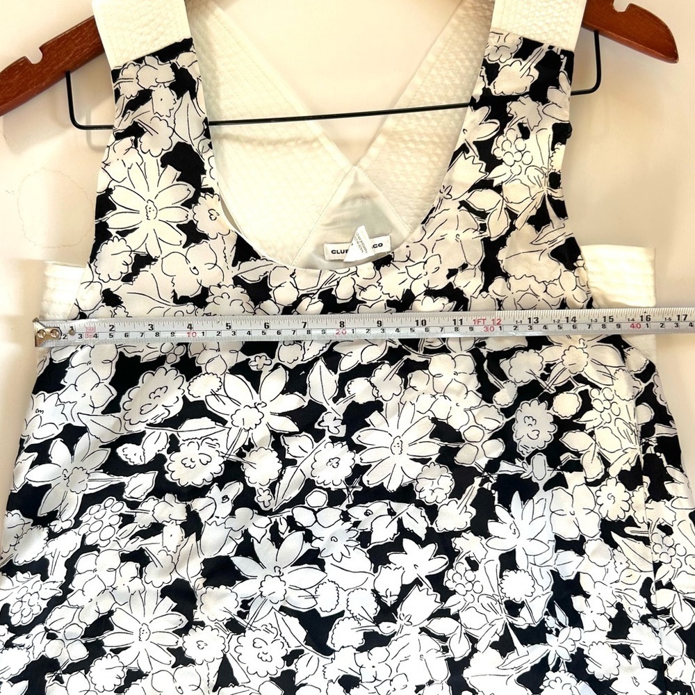 Club Monaco Silk Floral Cut Out Slip Dress White Black Sz 0 floral flower print - Picture 4 of 7